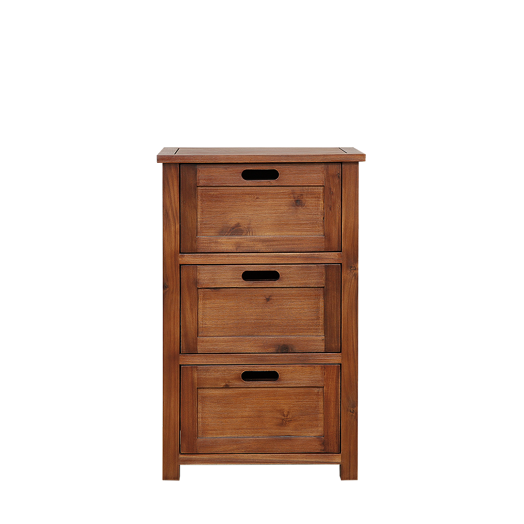 DANE - Chest of drawers L50 x H80 - Washed antic