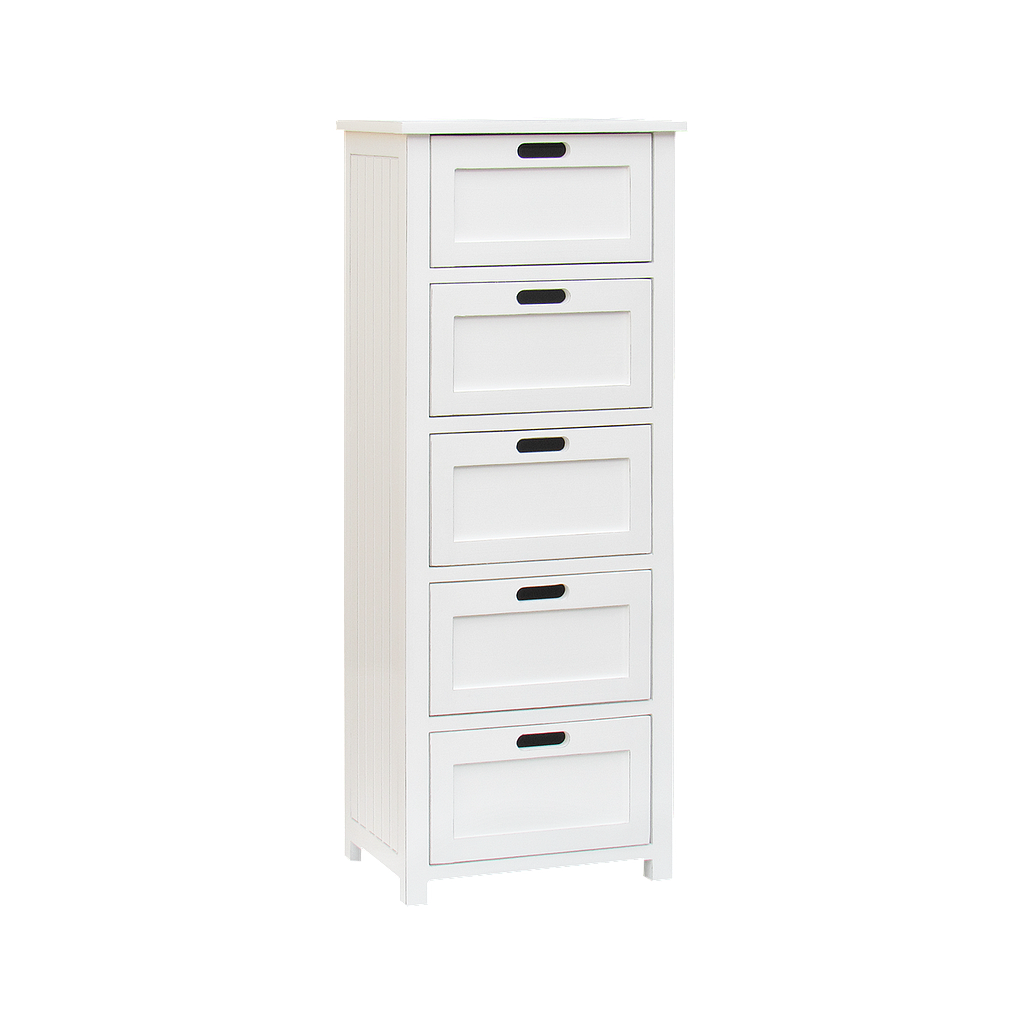 DANE - Chest of drawers L50 xH129 - Brocante white