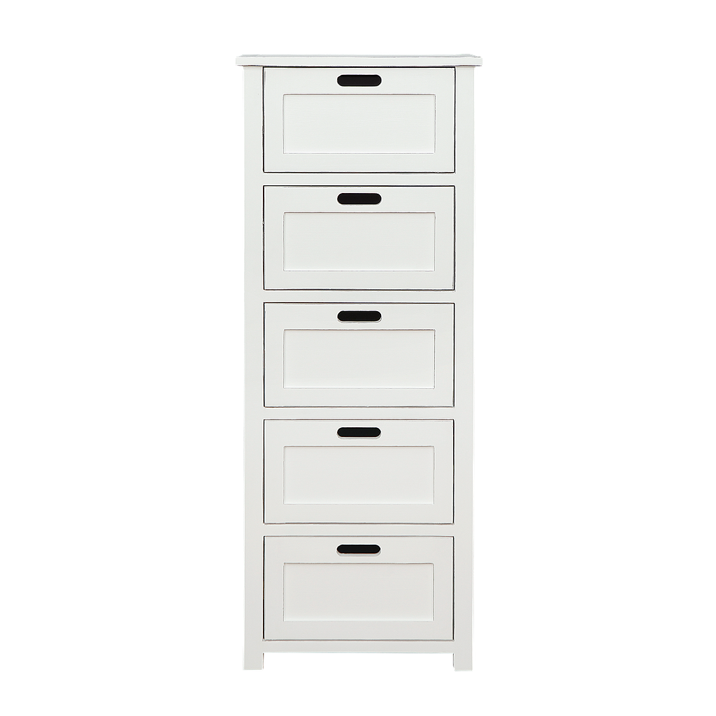 DANE - Chest of drawers L50 xH129 - Brocante white