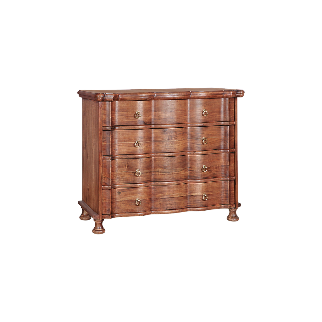 ORLEANS - Chest of drawers L100 xH85 - Washed antic