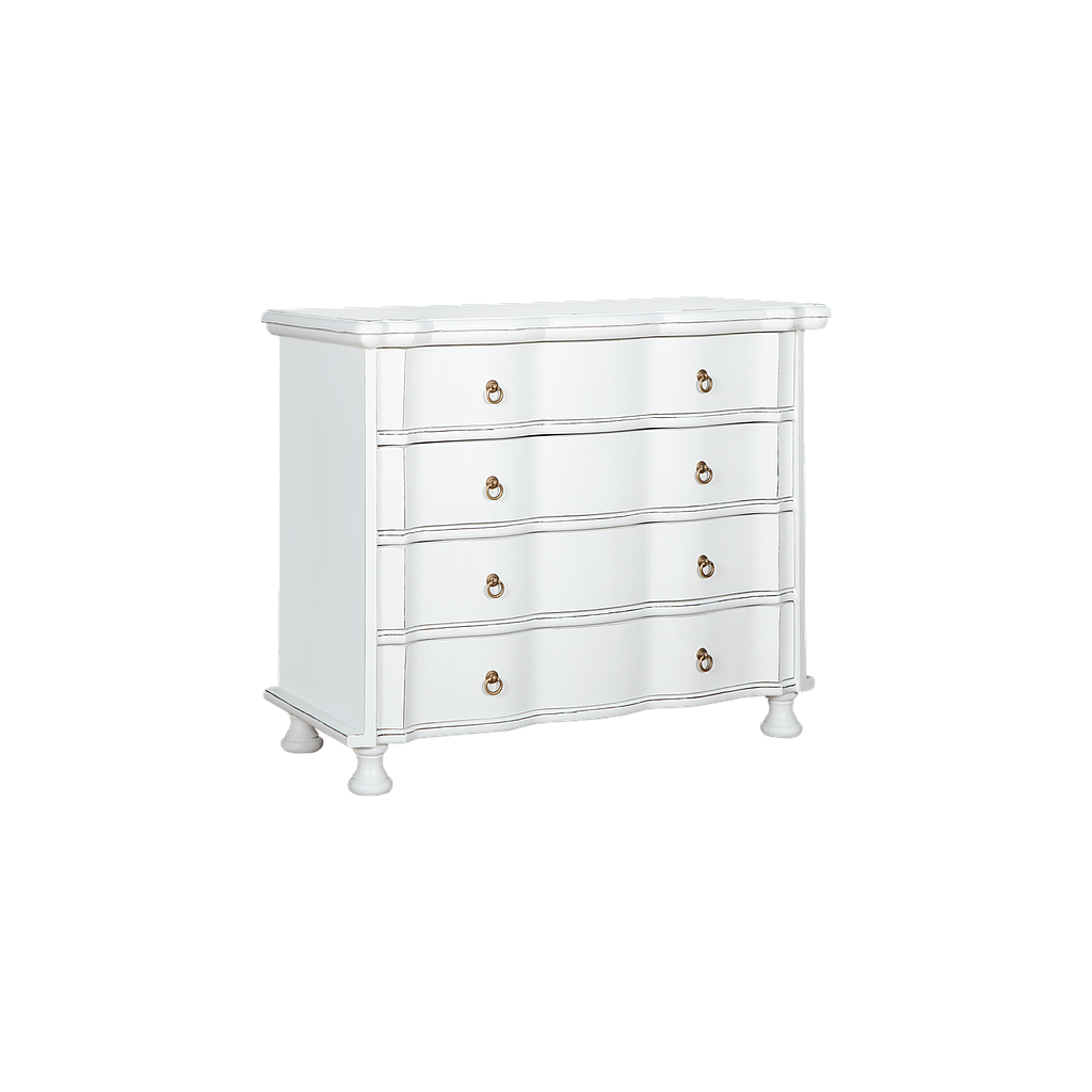 ORLEANS - Chest of drawers L100 x H85 - Brocante white