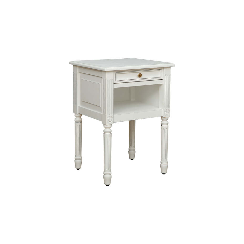 ORLEANS - Bedside table H70 - Brocante white