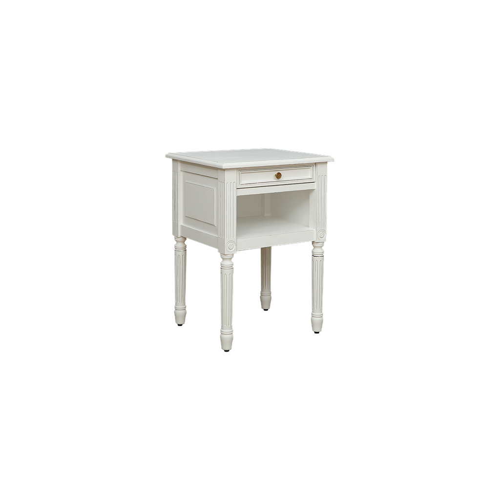ORLEANS - Bedside table H70 - Brocante white