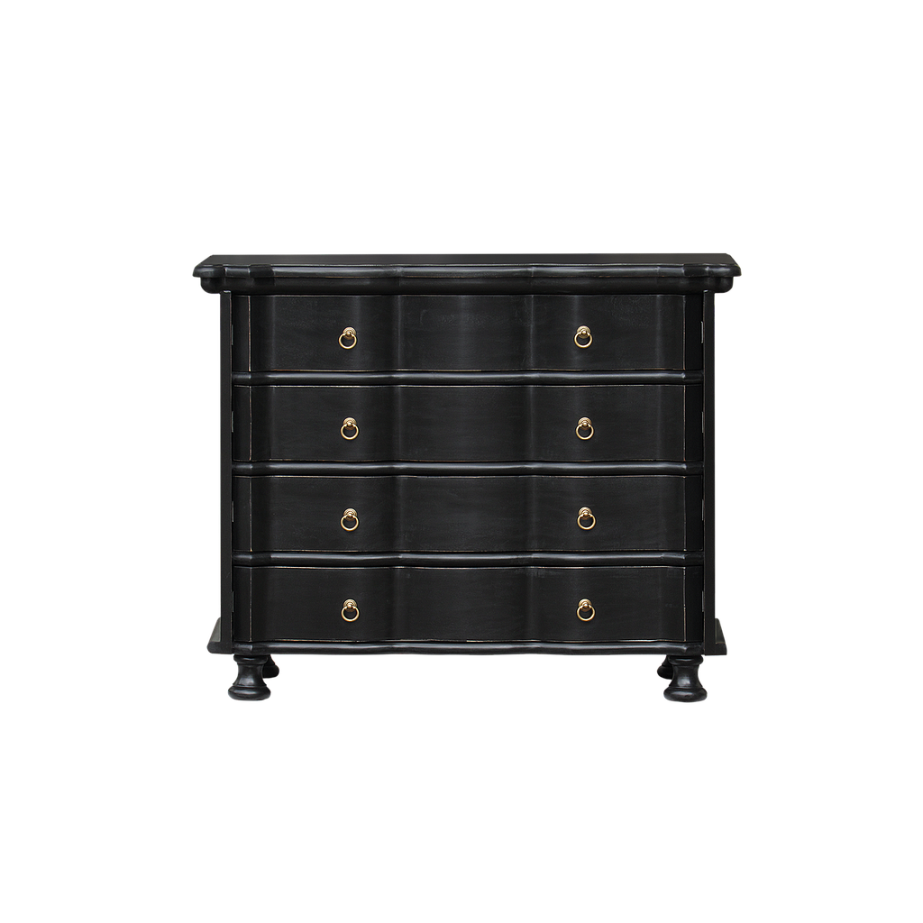 ORLEANS - Chest of drawers L100 x H85 - Black
