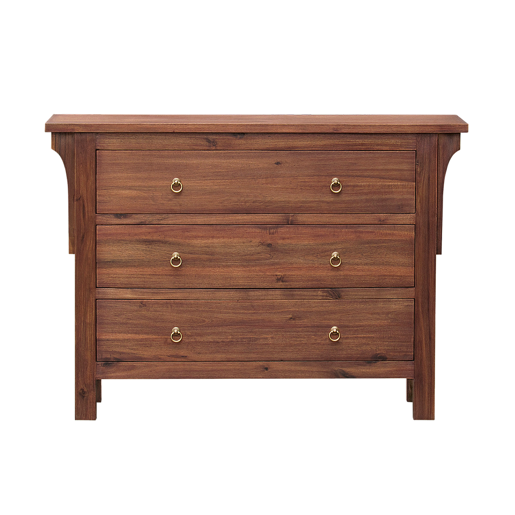 YANNIS - Chest of drawers L120 x H85 - Washed antic