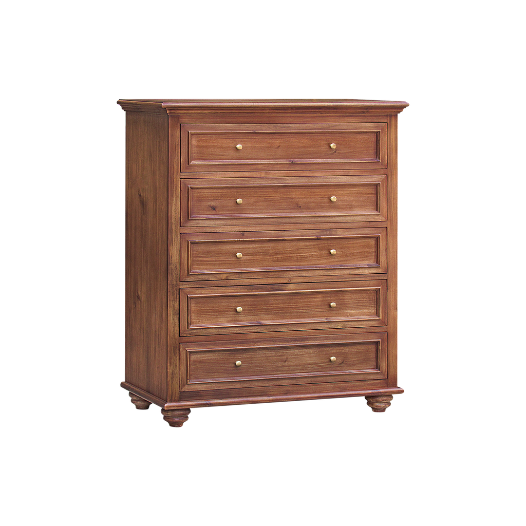 MEGAN - Chest of drawers L110 x H140 - Washed antic