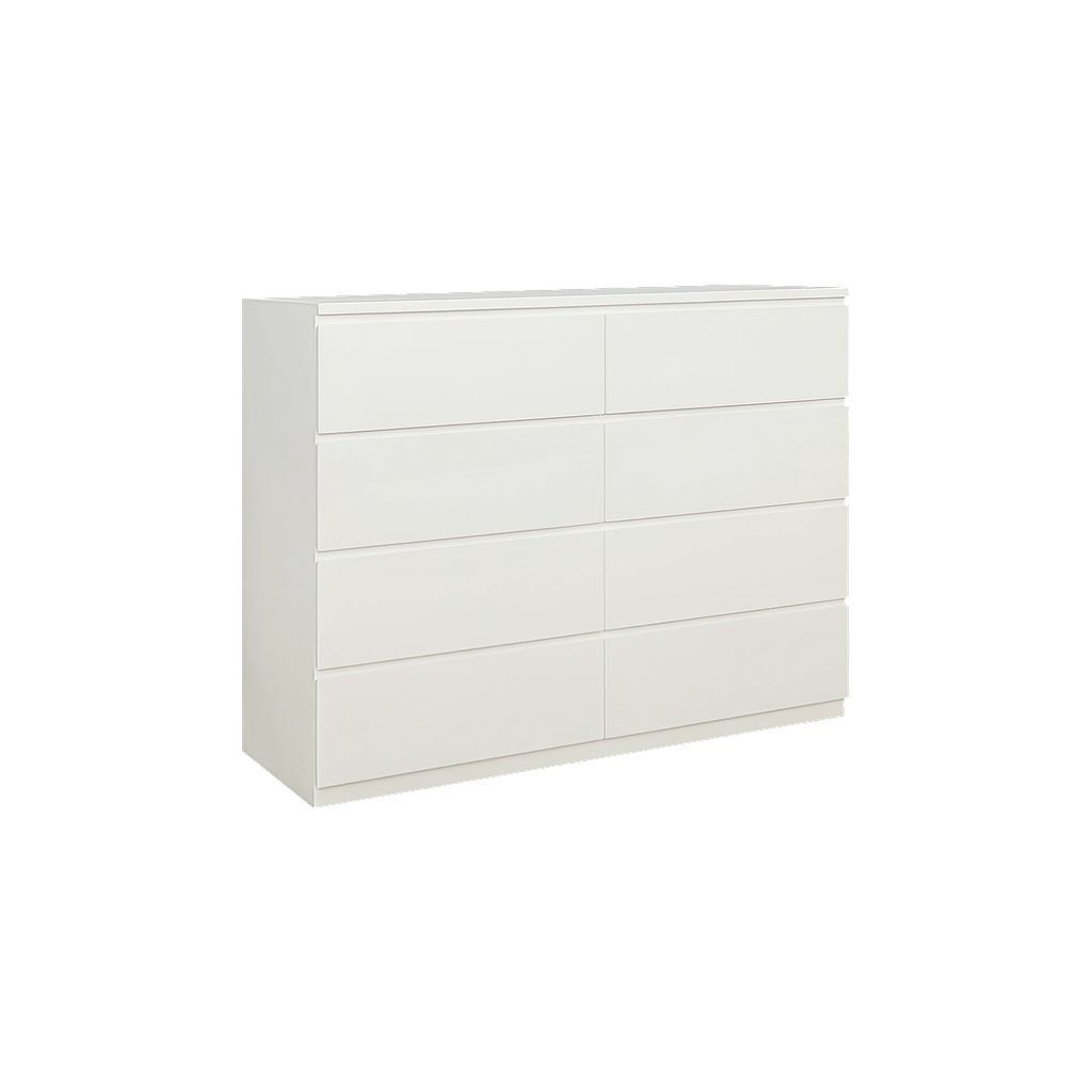 TIAGO - Chest of drawers L142 x H110 - Brushed white