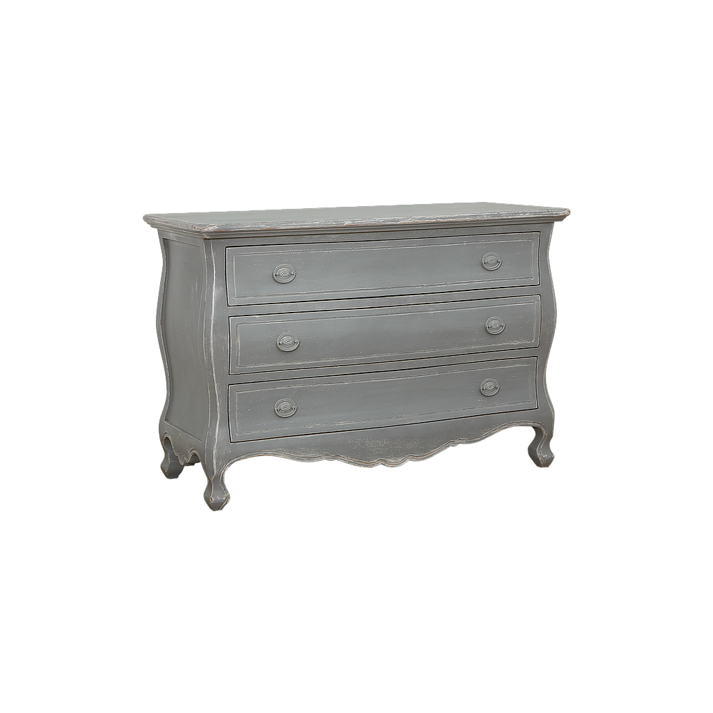 ALEXIA - Chest of drawers L120 x H80 - Provence light grey