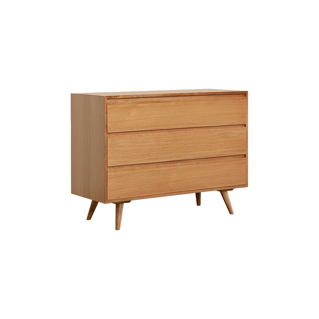 HELSINKI - Chest of drawers L110 x H84 - Natural oak