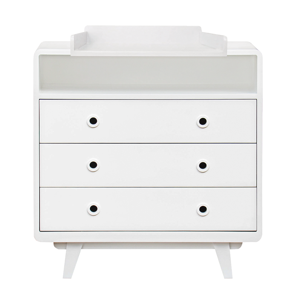 LAURA - Chest of drawers/Changing table L90 - White