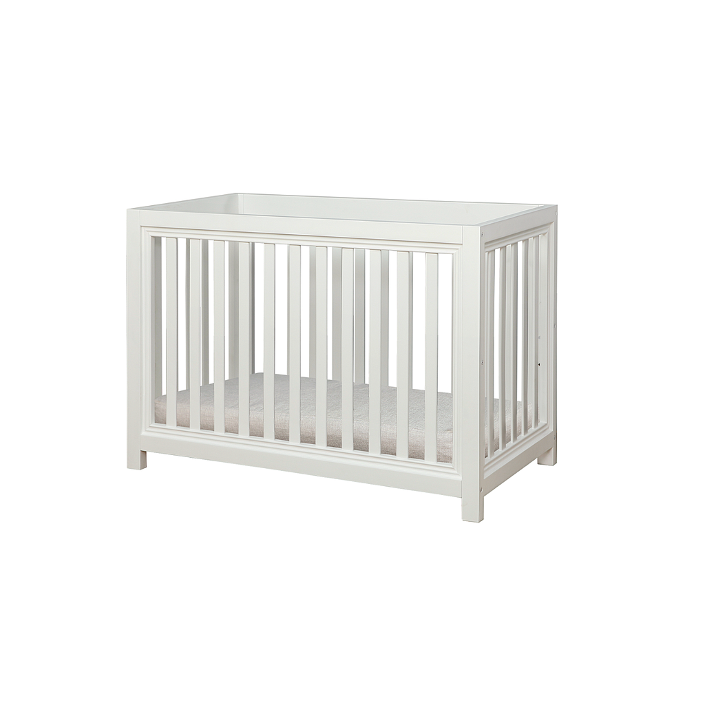 NIELS - Adjustable Baby cot 120x60 - White
