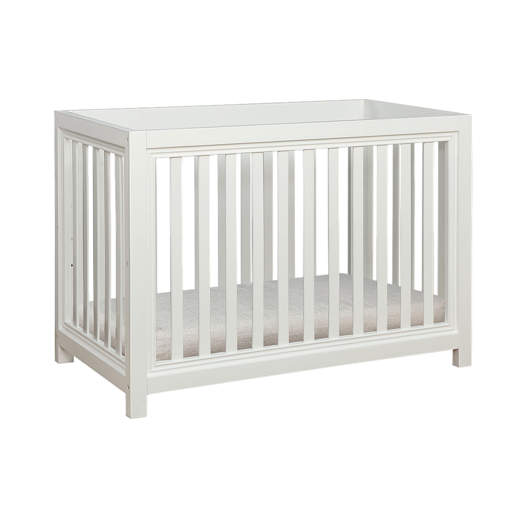 NIELS - White adjustable Baby cot 120x60 - White