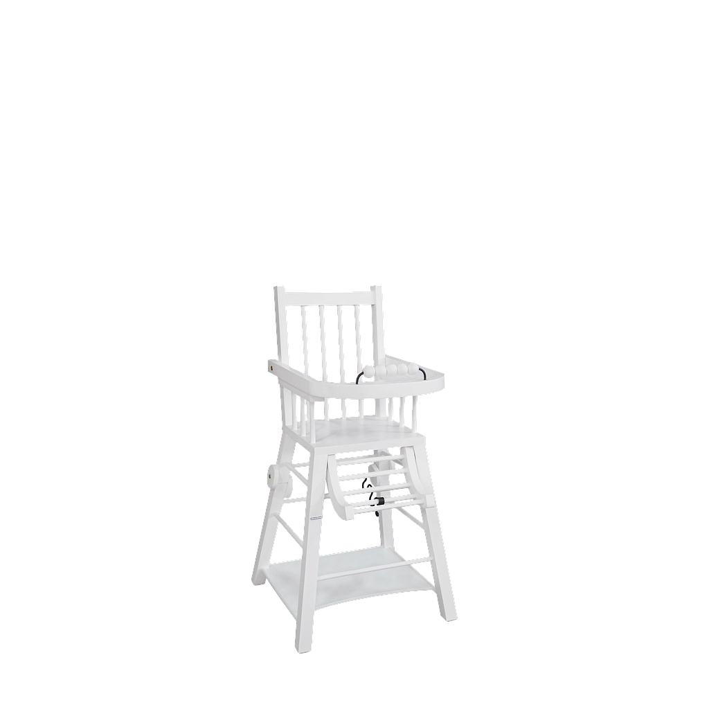 LOU - Convertible High Chair H102 - White