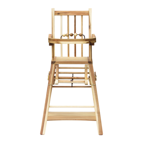 LOU - Convertible High Chair H102 - Natural acacia
