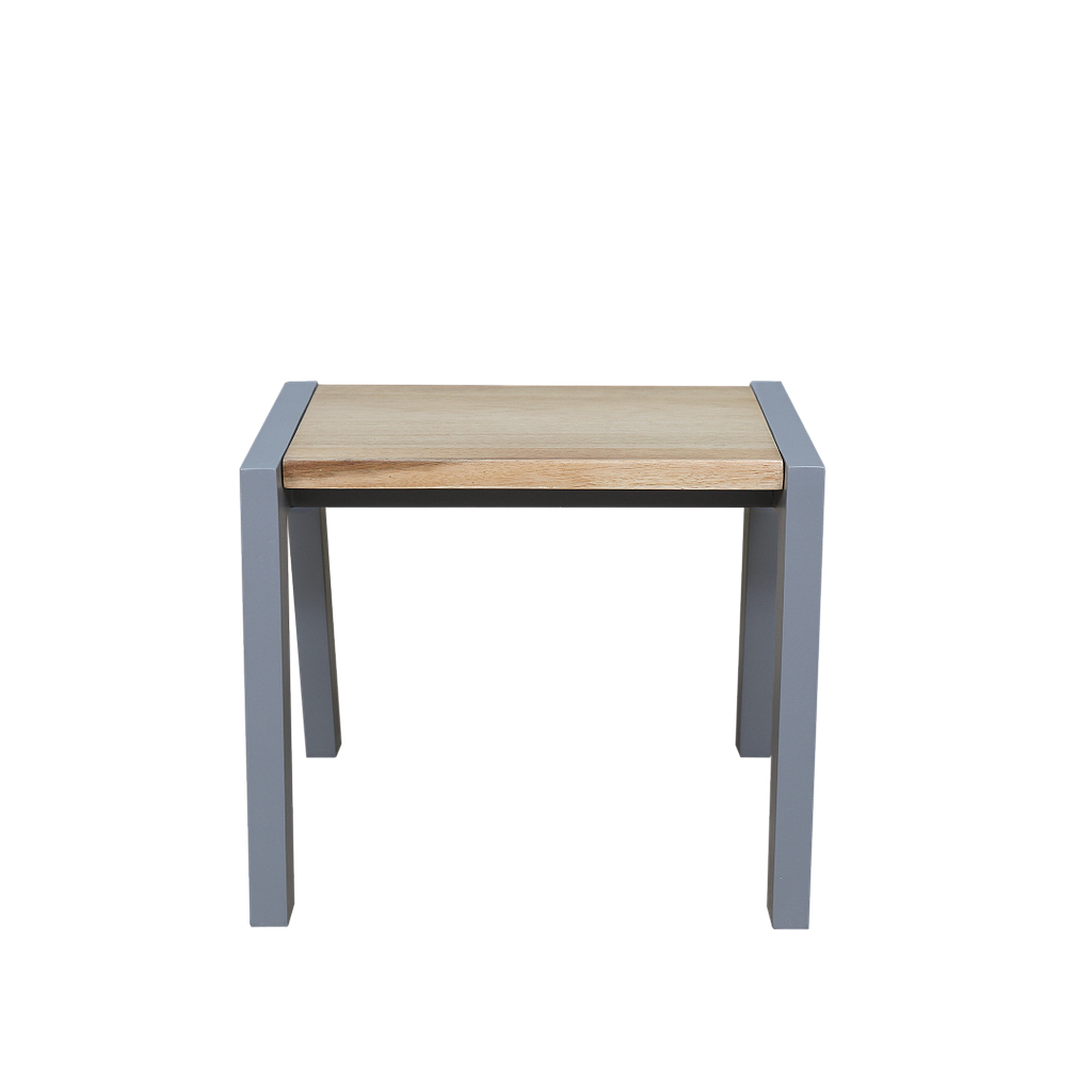 MONTESSORI - Learning stool H25 - Pearl grey and Natural acacia