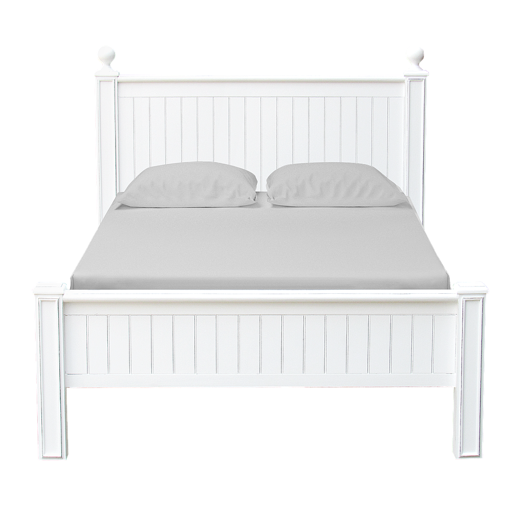 ALES - Twin size Bed 120x200 - Brocante white