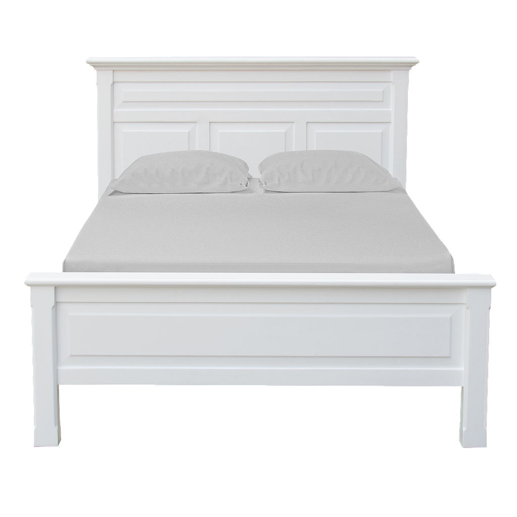 LENS - Twin size bed 120x200 - Brushed white
