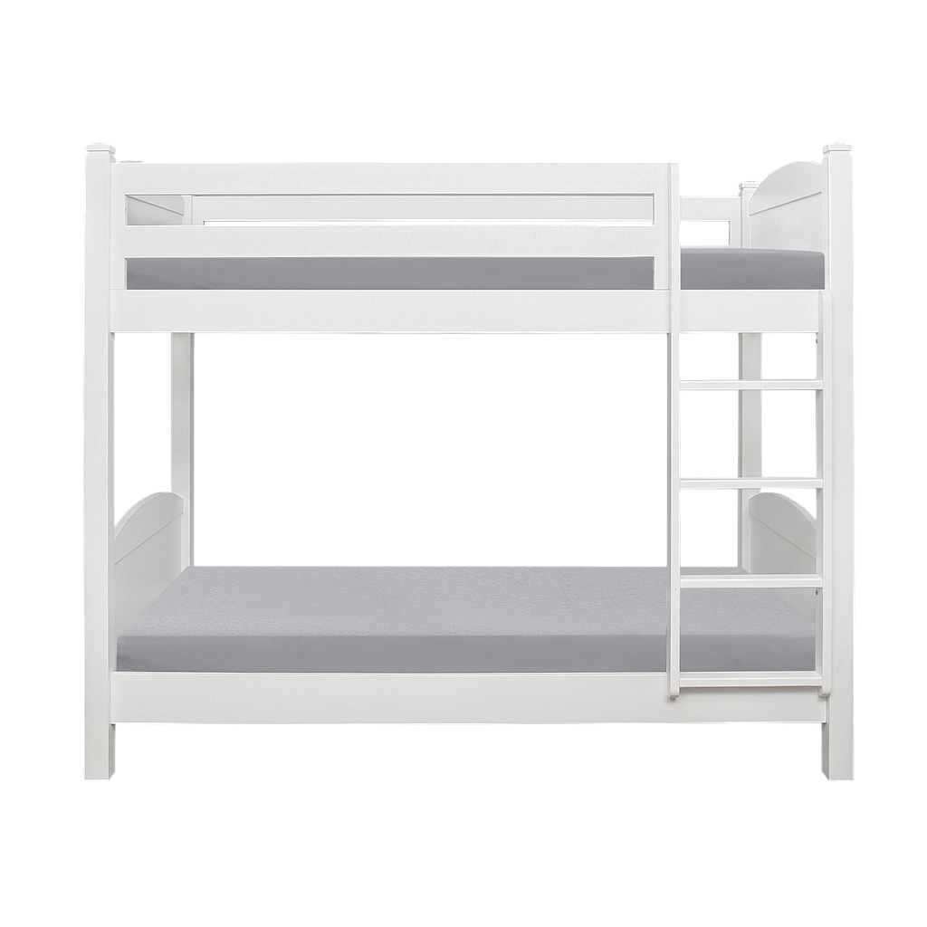 ZOE - Single size bunk bed 100x200 - Brushed white