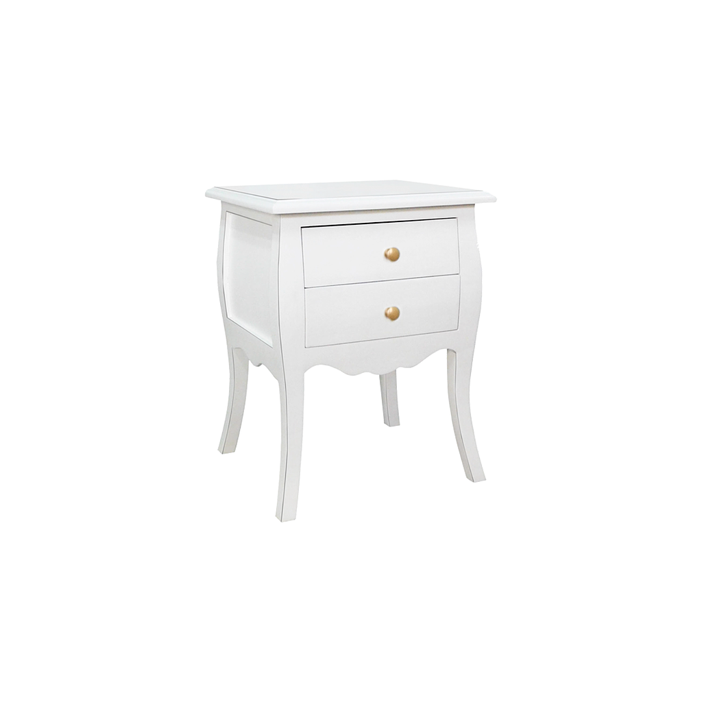 FLORIE - Bedside table H65 - Brocante white