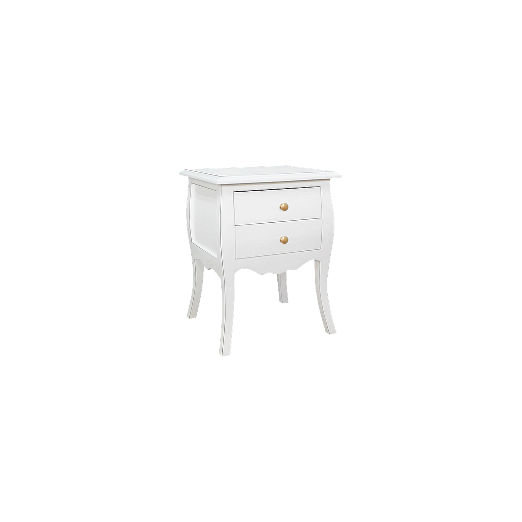 FLORIE - Bedside table H65 - Brocante white