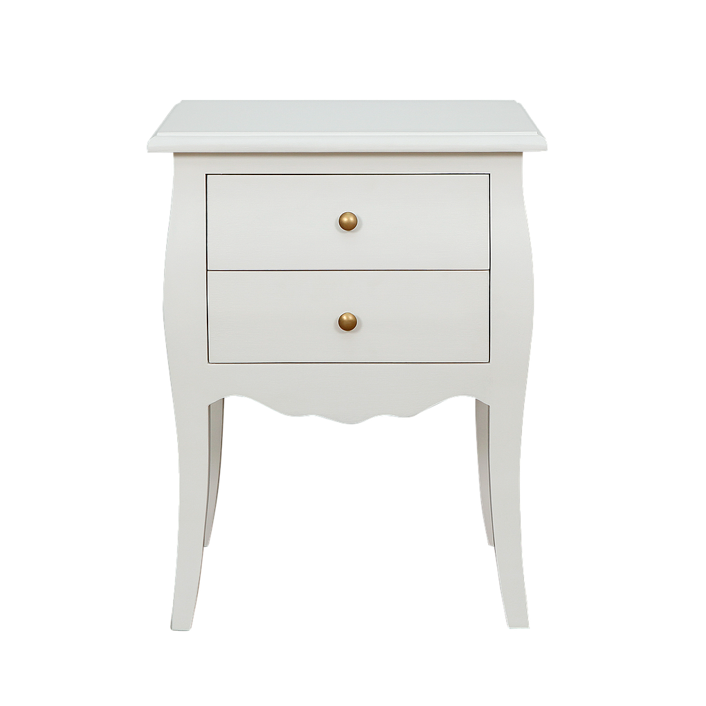FLORIE - Bedside table H65 - Brushed white
