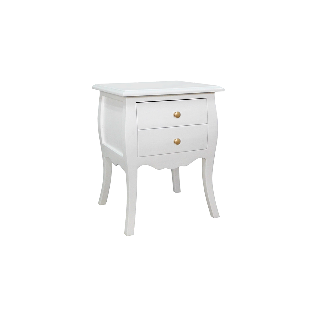 FLORIE - Bedside table H65 - Brushed white