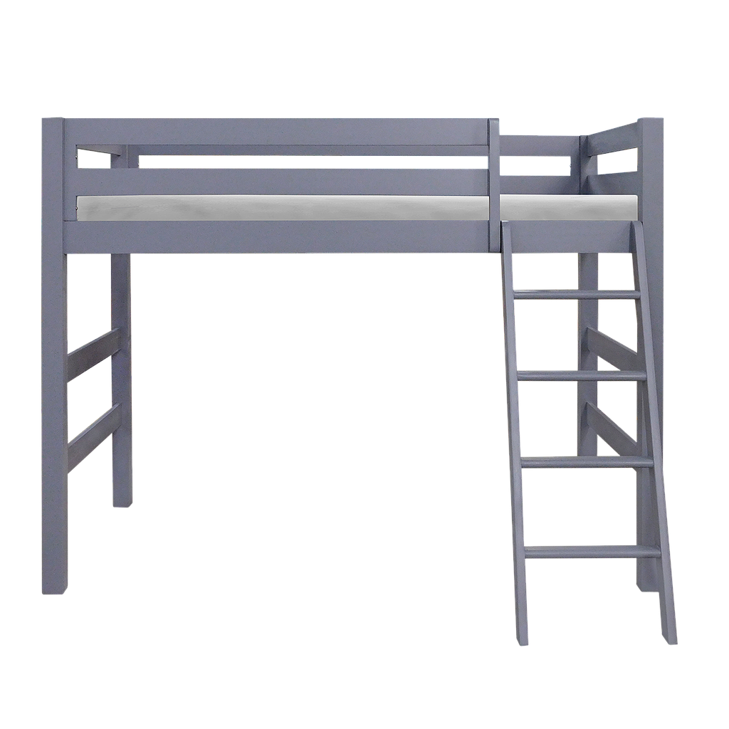 LODGE - Single size loft bed 100x200 - Pearl grey