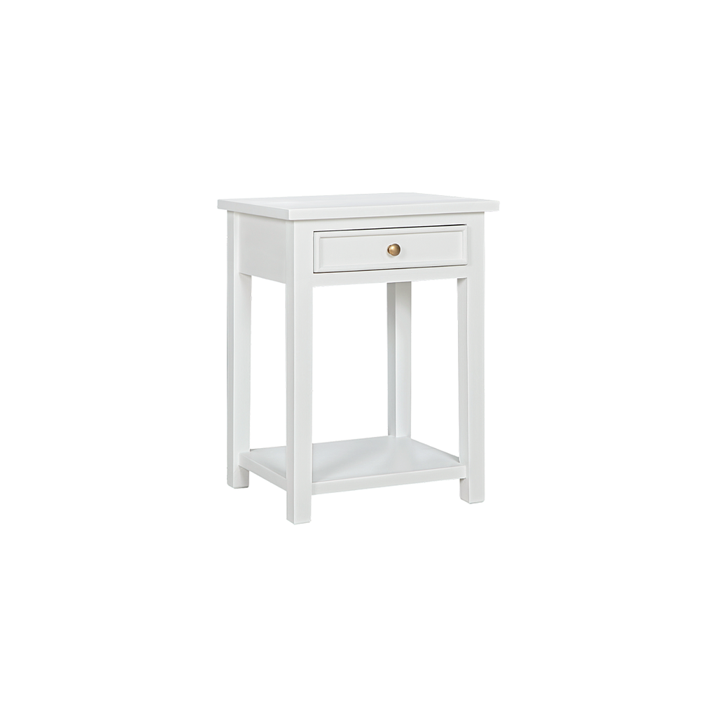 ALES - Bedside table H60 - Brushed white