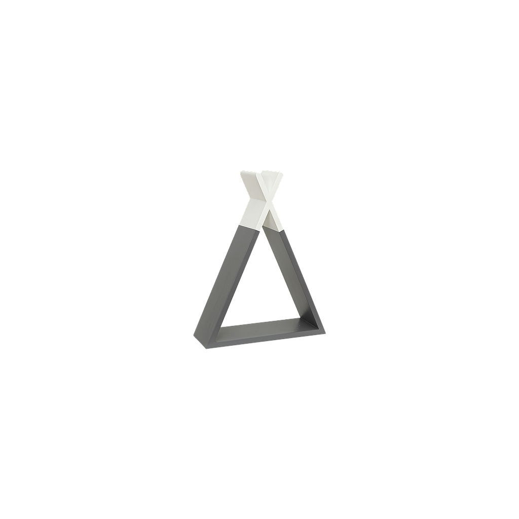 TIPI - Wall shelf H45 - Pearl grey and White