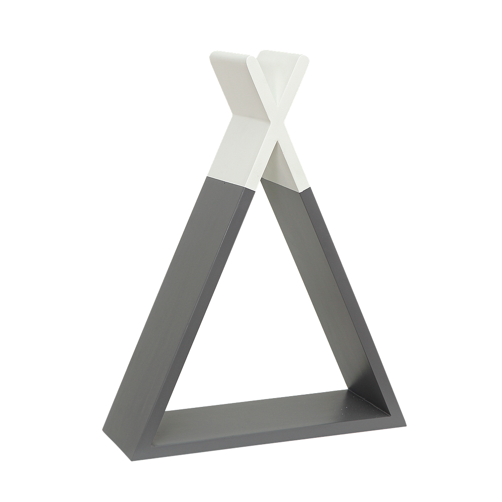 TIPI - Wall shelf H45 - Pearl grey and White