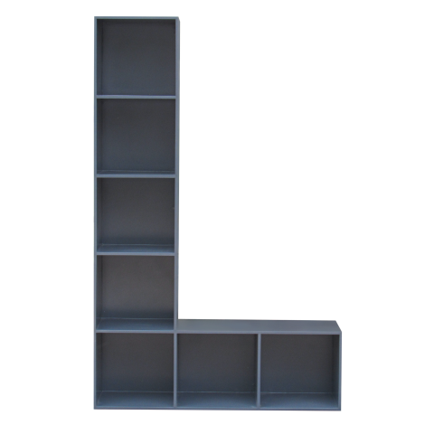 ALPHABET - Bookcase L105 x H165 - Charcoal grey