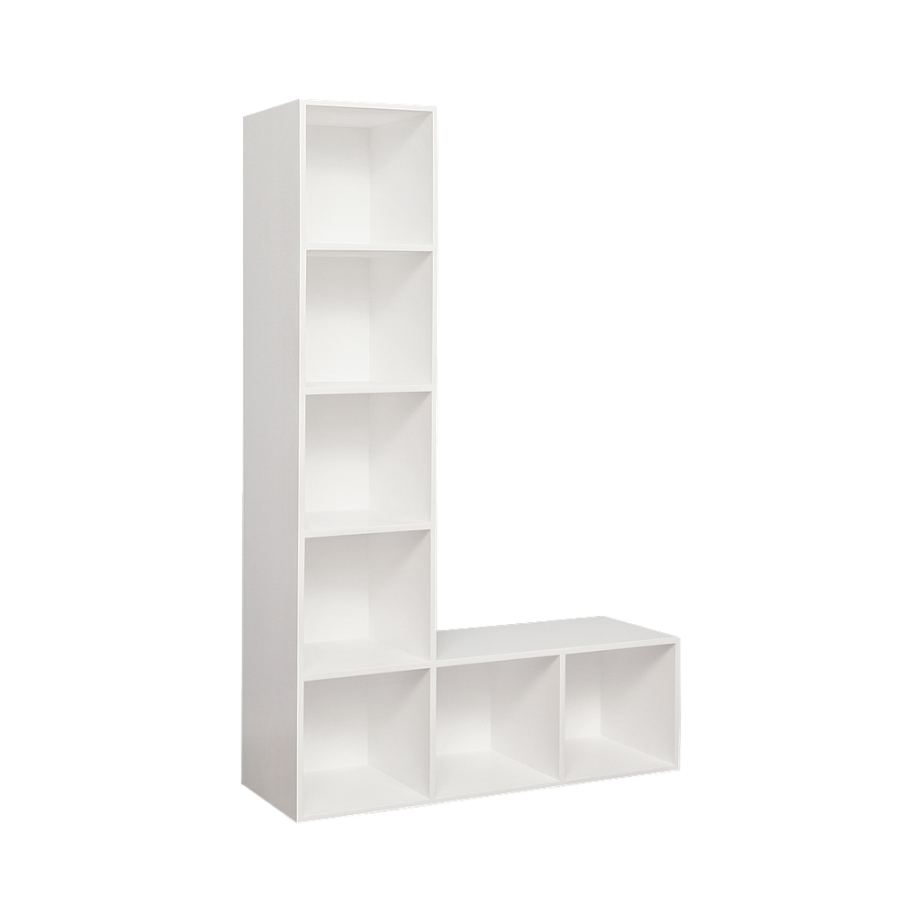ALPHABET - Bookcase L105 x H165 - White