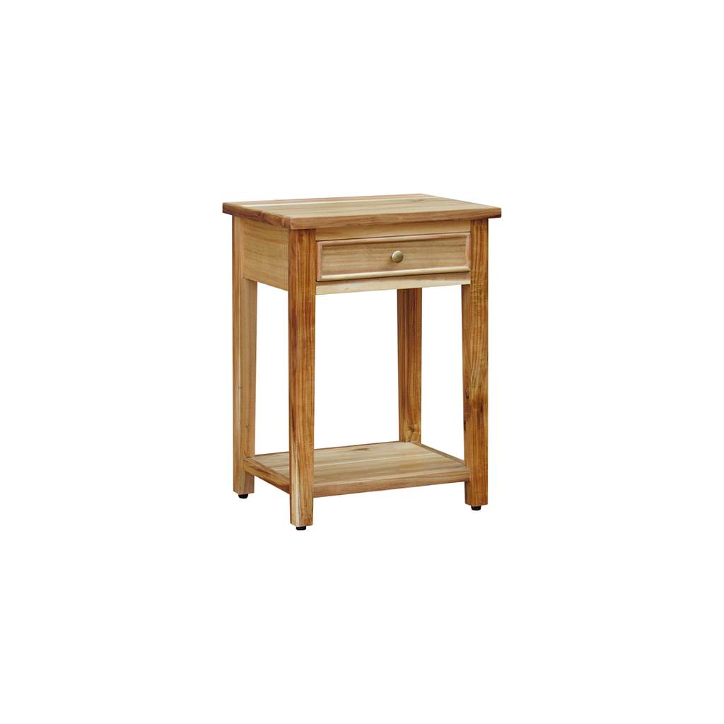ALES - Bedside table H60 - Natural acacia