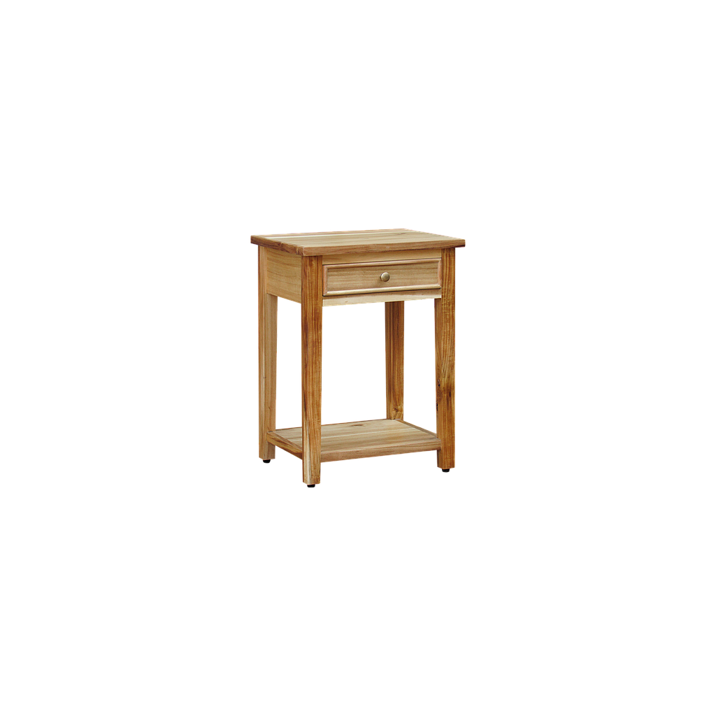 ALES - Bedside table H60 - Natural acacia