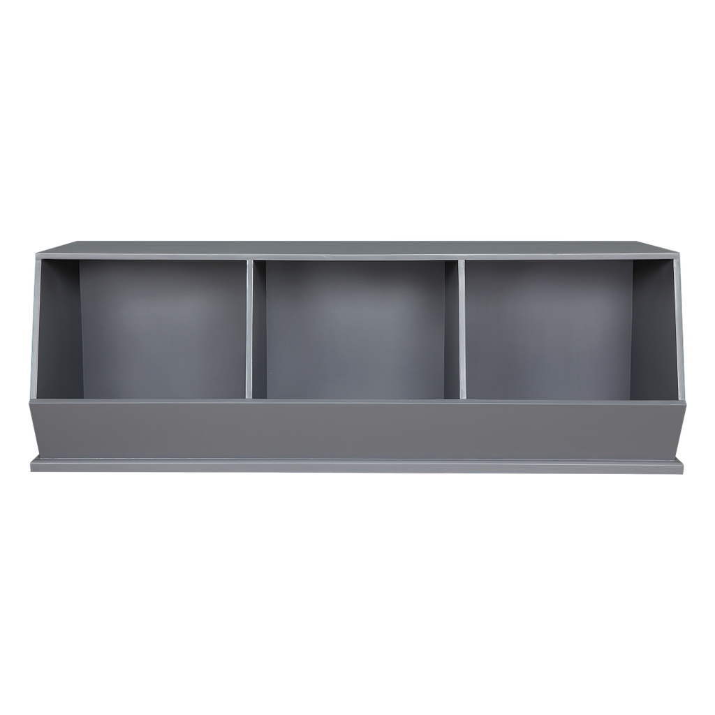 LUKE - Stackable Boxes storage L123 - Pearl grey