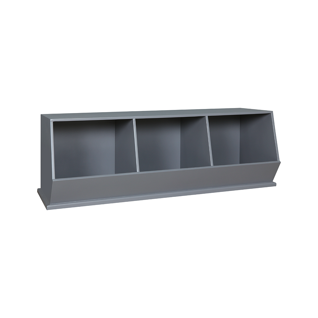 LUKE - Stackable storage box L123 - Pearl grey