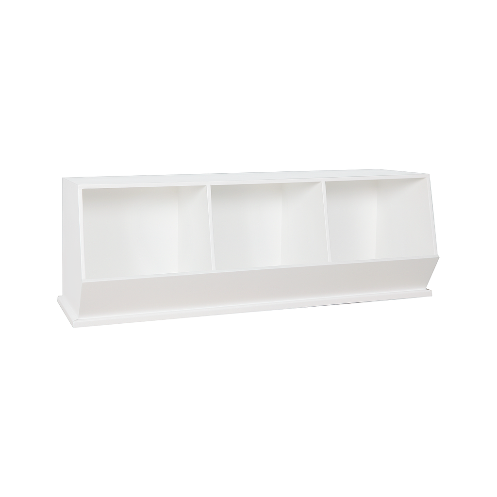 LUKE - Stackable storage box L123 - White