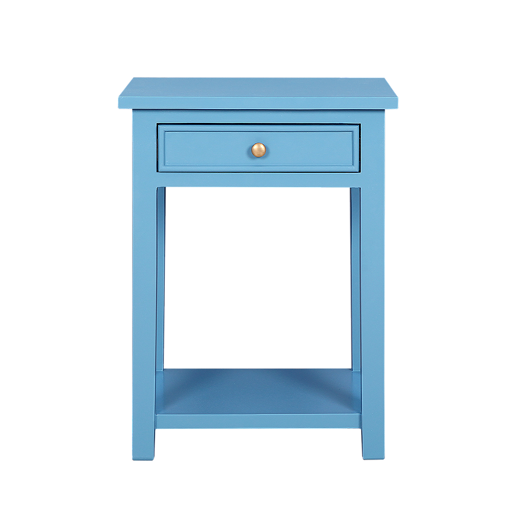 ALES - Bedside table H60 - Water blue