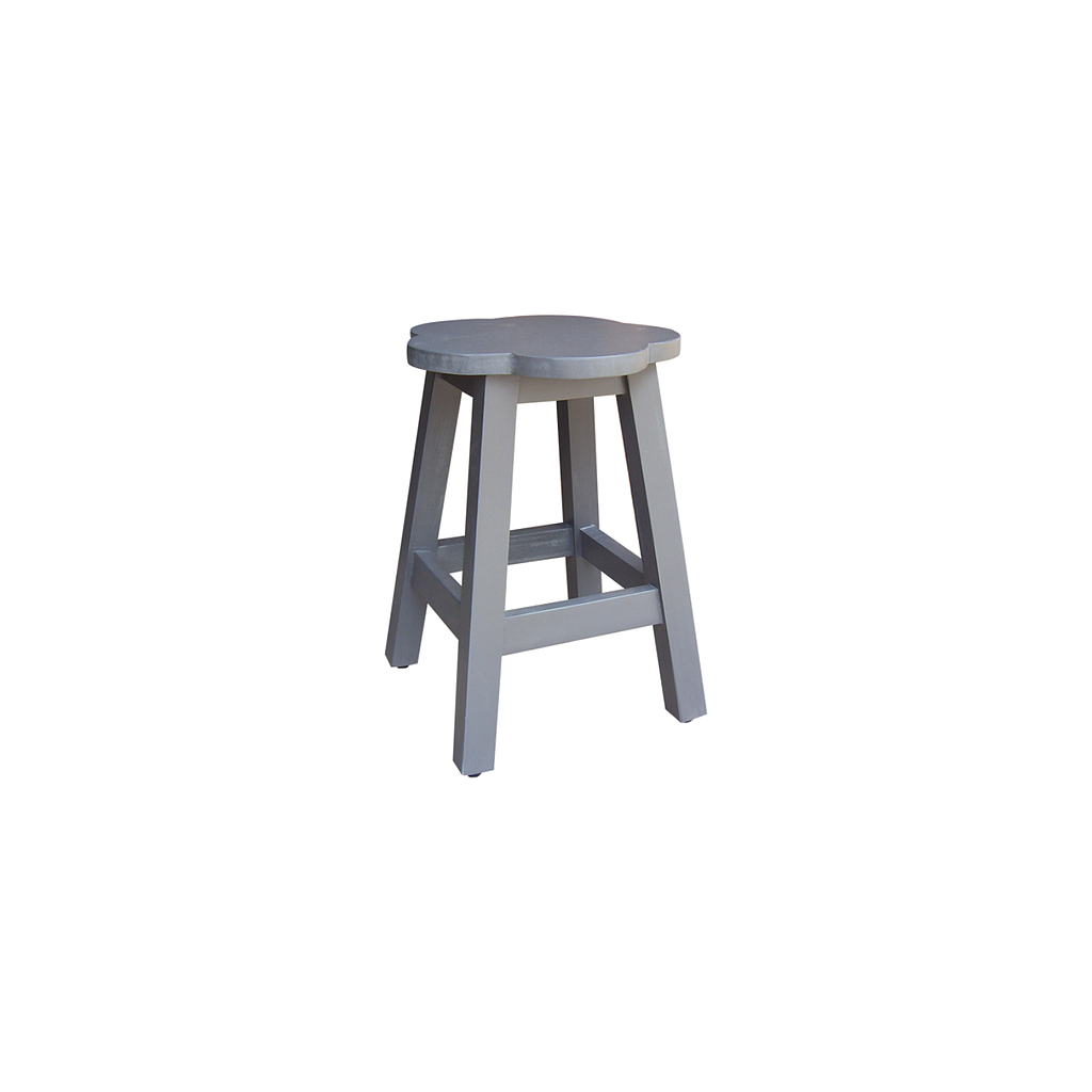 FLOWER - Kids Stool H43 - Pearl grey