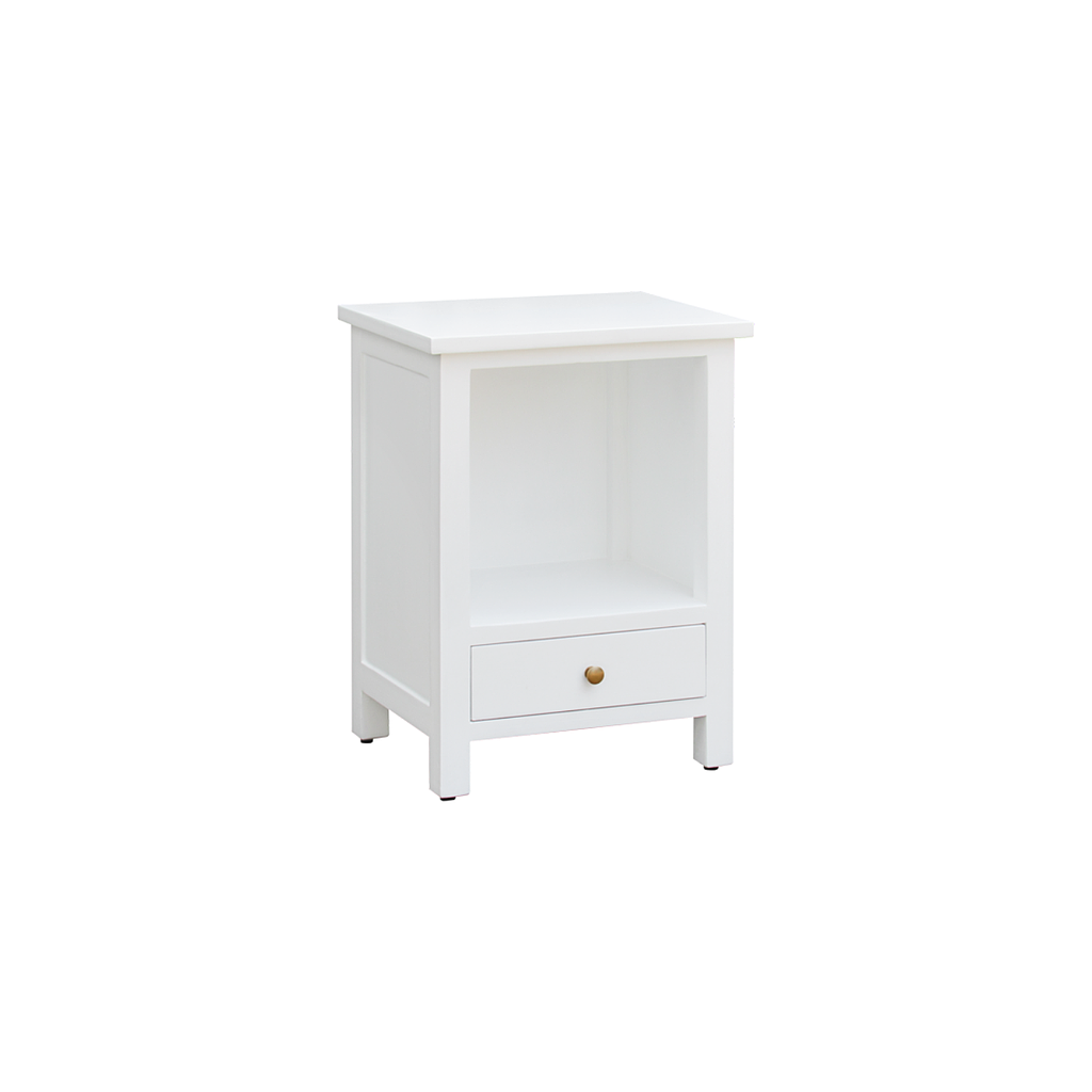 ALES - Bedside table H60 - Brushed white