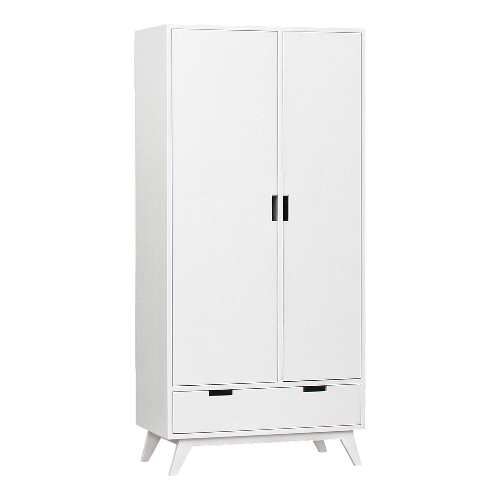 DONAN - Wardrobe L90 x H190 - White