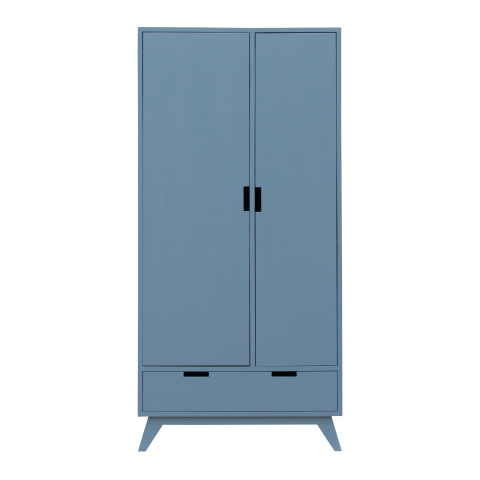 DONAN - Wardrobe L90 x H190 - Stone blue