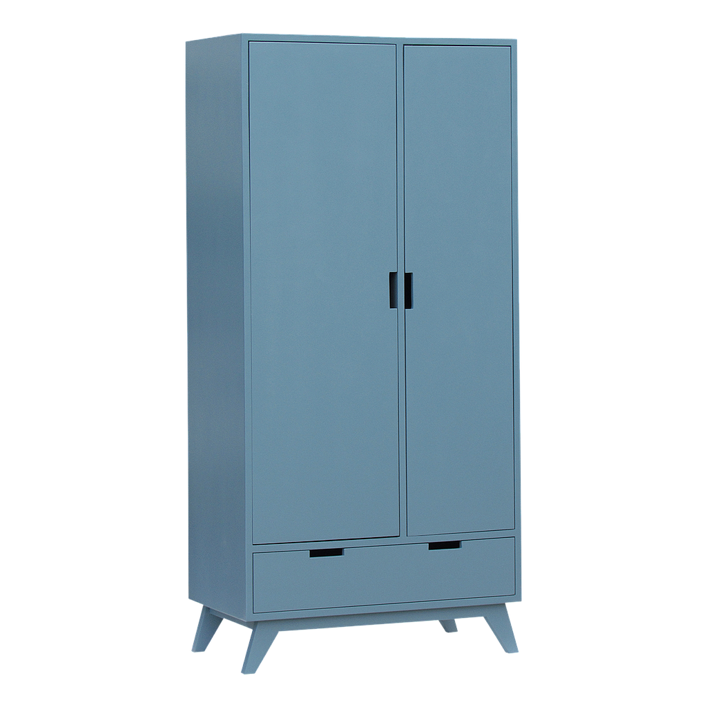 DONAN - Wardrobe L90 x H190 - Stone blue