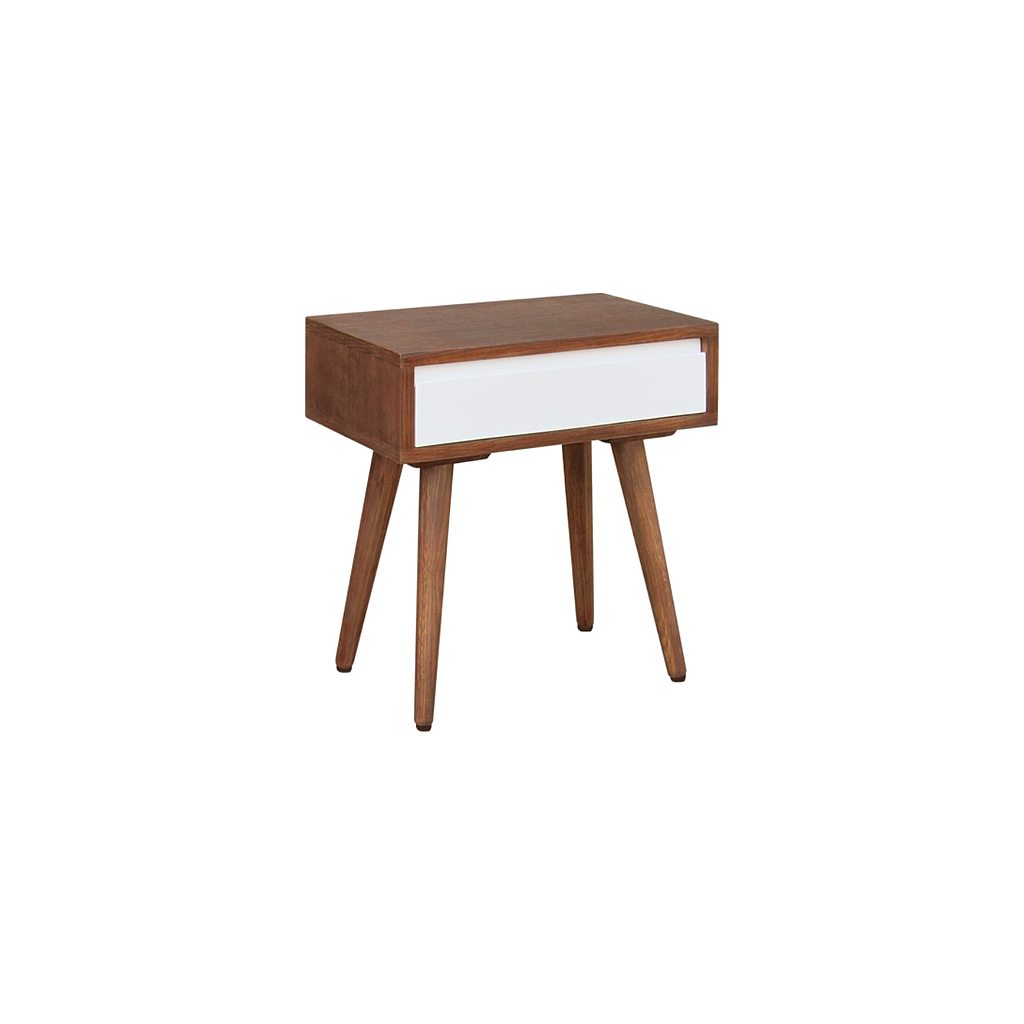 HELSINKI - Bedside table H50 - Washed antic and white