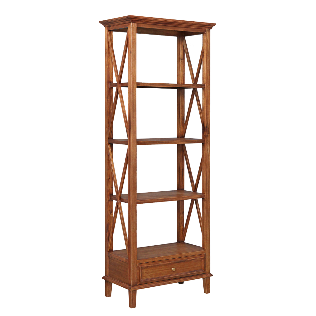 DAPHNEE - Bookcase L70 x H190 - Washed antic