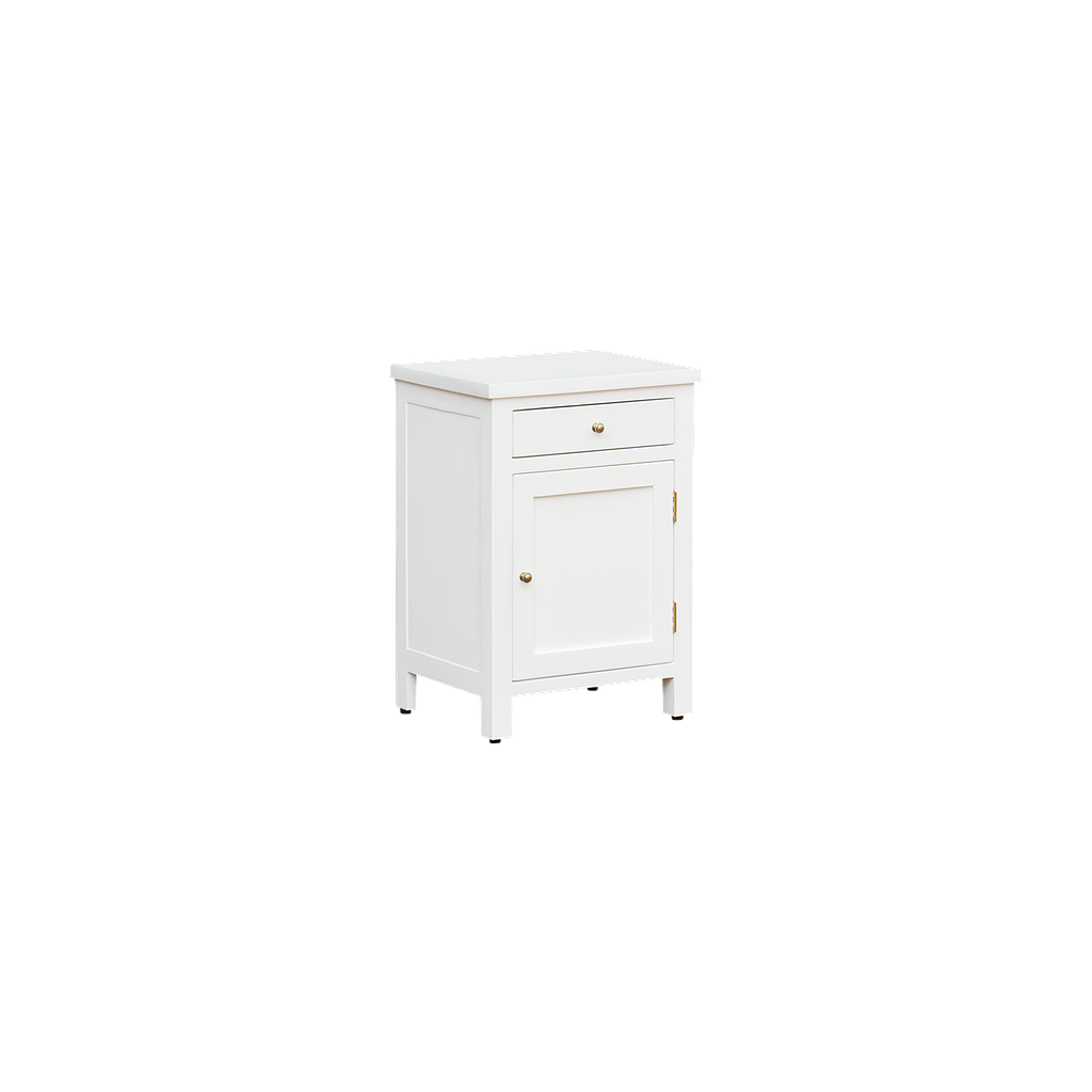 BAGARD - Bedside table H60 - Brushed white