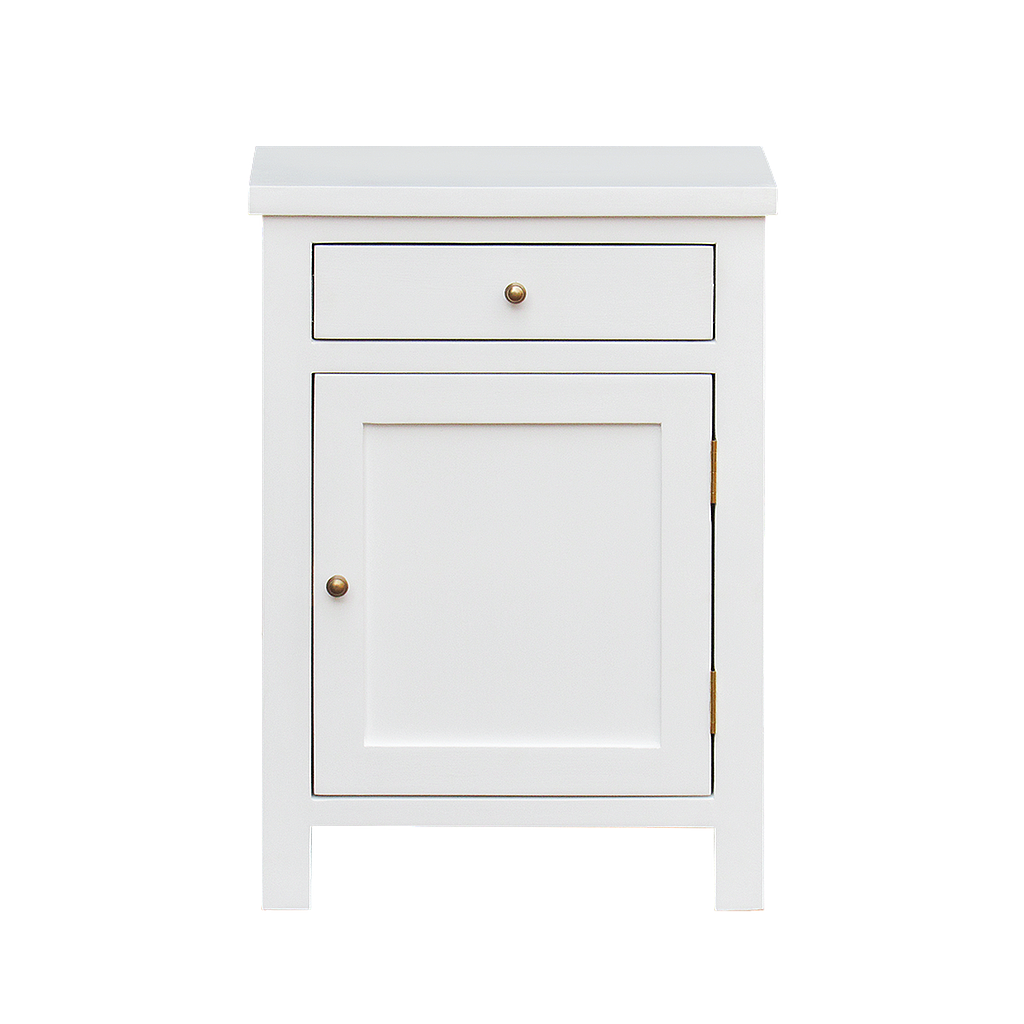 BAGARD - Bedside table H60 - Brushed white