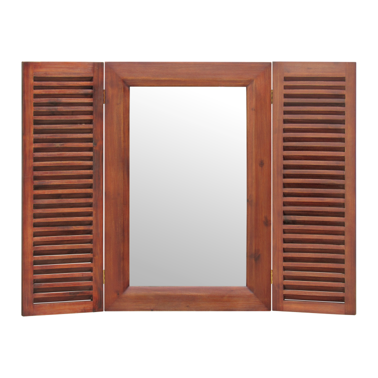 ALIX - Shutter mirror L60 x H90 - Washed antic