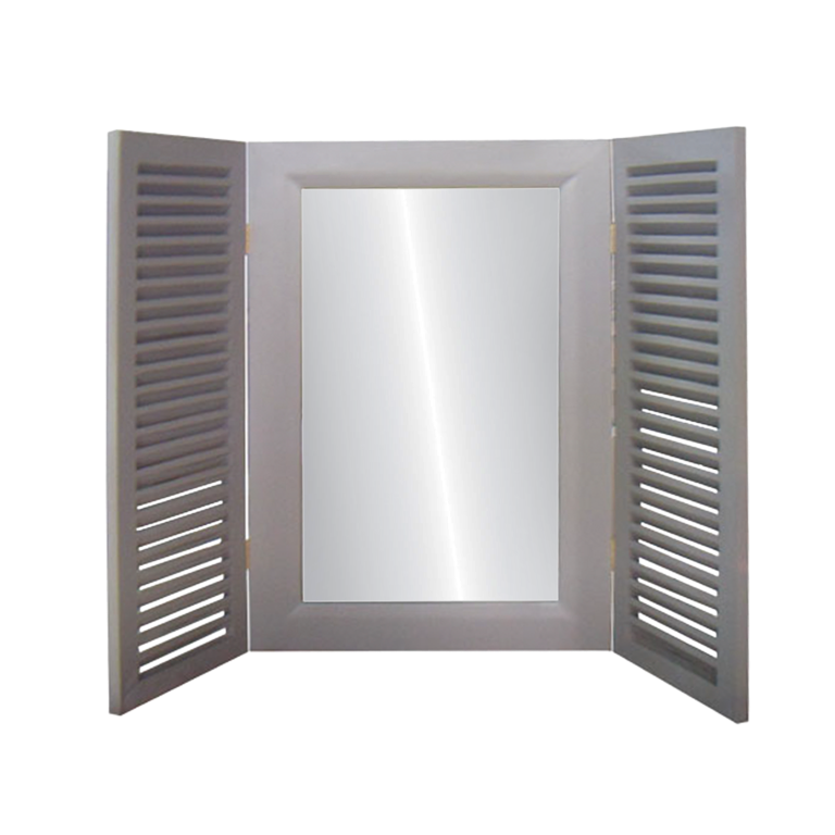 ALIX - Shutter mirror L60 x H90 - Brocante taupe