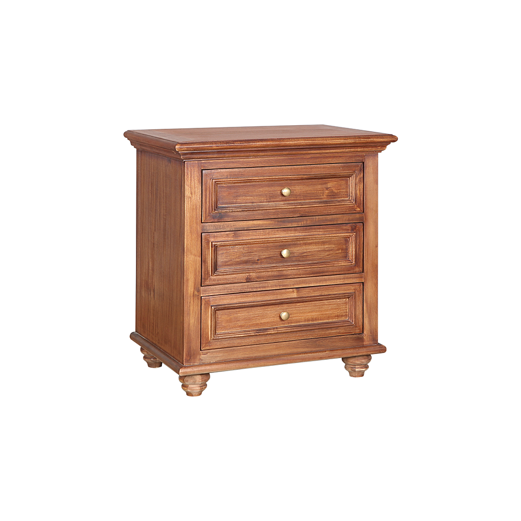 MEGAN - Bedside table H71 - Washed antic